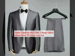 ความยืดหยุ่นเล็ก 465GSM ผ้ากระจ่าง ผ้าเหล็ก สาย TR ผ้าสําหรับชุด